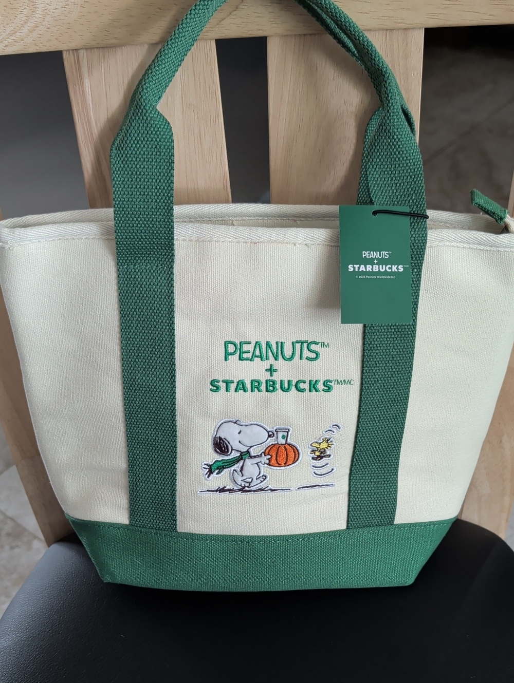 Peanuts x Starbucks "Great Pumpkin" Tote NWT